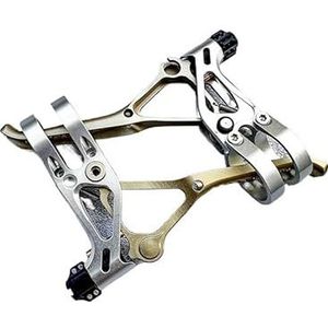 Remhendel V-Brake UltraLevers Fiets Ultralight 48g Remhendels 22.2mm Stuur for Brompton/MTB/vouwen/BMX (Color : Silver-Bronze)