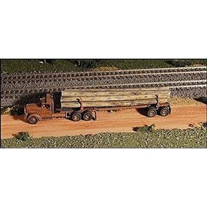 GHQ Spoor N - metalen bouwpakket vrachtwagen houtlasten