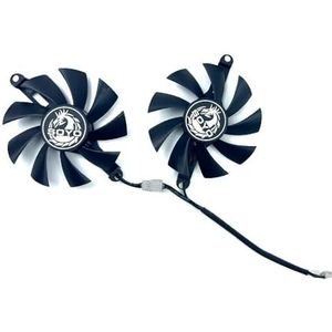 Koelventilator 75 mm 4-pins RX580 GPU voor SOYO AMD 8GB grafische kaart gaming GDDR5 256-bit kaartventilator