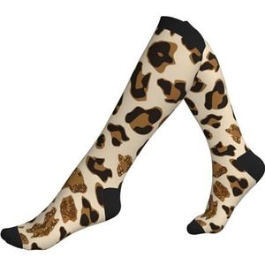 Animal Leopard sportsokken - zachte compressieondersteuning voor circulatie en atletische prestaties - ademend comfort., Zwart, One size