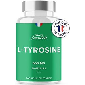 L-TYROSINE | Dopamine antioxidant huid | 660 MG per portie | 60 capsules | Voedingssupplement | Gemaakt in Frankrijk