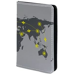 Paspoorthouder, Paspoorthoes, Paspoortportemonnee, Travel Essentials Map, Meerkleurig, 11.5x16.5cm/4.5x6.5 in