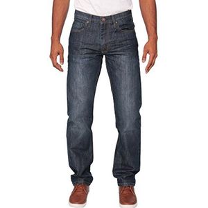 Nieuwe Mens Enzo Regular Fit Straight Denim Blauw Jeans Broek Alle Taille Maten Indigo 34 W X30L, Indigo, 34W / 30L