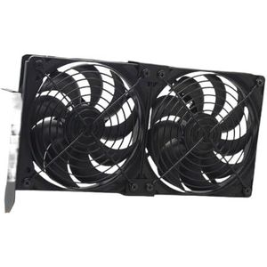 Voor SXDOOL 80mm 92mm 12V Universele Desktop Ultra-Stille Grafische Kaart videoRadiator Companion Case PCI Koelventilator