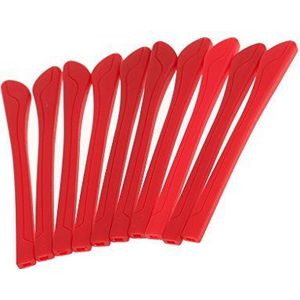 Pack van 10x Siliconen Brillen End Tips Oor Sok Tubes Vervangingen Rood