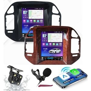 Android 14 Autoradio Navi voor M-itsubishi Pajero V73 (2004-2011) 9.7 ""Verticale scherm multimediaspeler met draadloze carplay-gps-navigatie Bluetooth 5.0 HIFI FM-radio 5G-WiFi SWC MIC,M200s