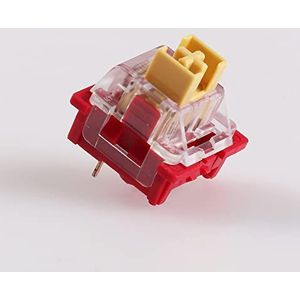 Outemu Silent Clicky Lineaire Tactiele Schakelaar, 3Pin Pre-Lubed RGB MX Stem Vergelijkbare Holy Panda Switch Voor Custom Mechanische Gaming Toetsenbord (Color : Panda, Size : 70PCS)