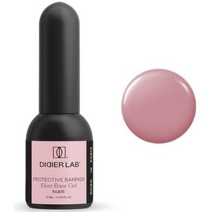 Didier Lab - Premium Fiber Base Gel Nude - Elite Nagelversteviger - UV - Maskerende Gel lak Basis - Voor Beschadigde Nagels - Met Vitaminen - Makkelijk Te Vormen - French Manicure - Natuurlijke Kleur
