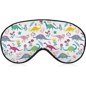 Schattig schattig dinosaurus slaap oogmasker voor mannen vrouwen tieners kinderen, nacht slaap oogschaduw cover comfort voor reizen yoga dutje