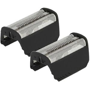 vhbw 2 x dubbele scheerfolie vervanging voor Braun 30B Mul, 30B voor elektrisch scheerapparaat + frame, zwart