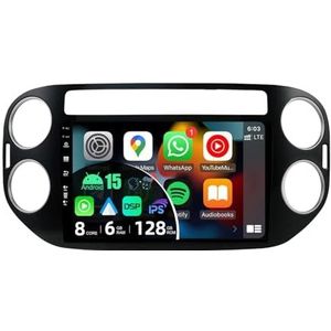 JOYX - Android 14 - Autoradio - 9 Inch - Voor VW Tiguan 1 NF (2006-2017) - Draadloze CarPlay/Android Auto/DSP