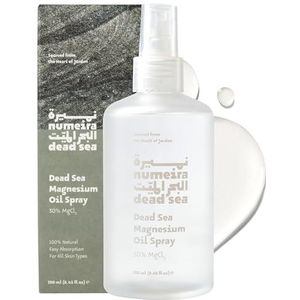 Numeira Dode Zee Magnesiumoliespray, zuiver magnesiumchloride uit Jordanië, magnesiumolie met sporenmineralen, magnesiumspray voor voeten, slaap en spieren, 250 ml