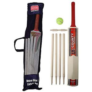 DIVCHI Cricket Set in Mesh Carry Bag, verkrijgbaar in maat 3 Geschikt voor ongeveer 8-11 jaar