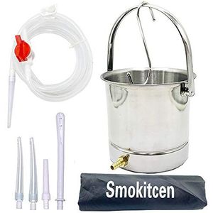 Smokitcen Koffie klysma emmer kit roestvrij staal 2 kwart capaciteit voor het reinigen van detox klysma's