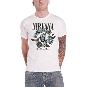 Nirvana T Shirt Heart Shaped Box Band Logo nieuw Officieel Unisex Wit M