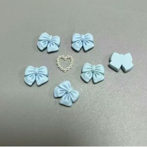 10 stuks Kawaii roze stippen strik DIY cartoon glanzende hars accessoires onderdelen haarspeldjes telefoonhoesje waterbeker nagelkunst decoratie bedel-73