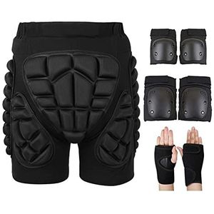 3D Gewatteerde Bescherming Hippe EVA Korte Broek Beschermende Uitrusting For Kinderen En Volwassenen Schaatsen Roller S-3XL Unisex Protector Pad (Color : D2, Size : L)