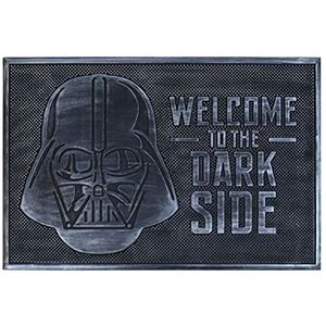 Pyramid International Star Wars Welcome to Dark Side deurmat van rubber, zwart, 40 x 60 cm