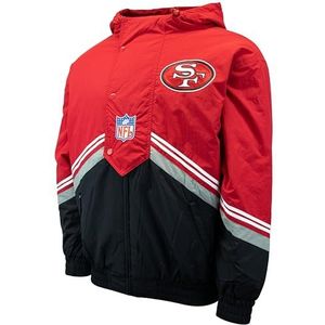 Mitchell & Ness NFL Throw It Back Retro Jacket, rood, San Francisco 49ers, M
