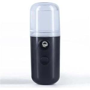 Luchtbevochtiger Draagbare Mini-luchtbevochtiger, mist, USB-oplaadbaar, Koele Mistmaker, Vernevelaar, Wateraanvuller, Gezichtsverzorging, Gezichtsverstuiver(Black)