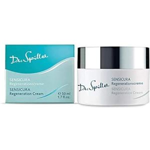 Dr. Spiller Sensicura Regeneratiecrème, anti-aging crème met hyaluronzuur, lipidengehalte 30%, voor de hypergevoelige huid, ondersteunt het bindweefsel en vermindert rimpels, zonder siliconen en