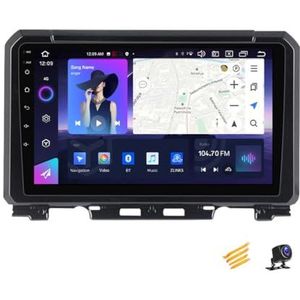 ZARAPLUS Android 13 Autoradio MP5-Speler Met Navigatie 9 Inch Touchscreen Autoradio Compatibel Met Suzuki Jimny 2018~2020, Voor 4G/WIFI/FM/SWC/DSP/Android Auto/Carplay,NF6