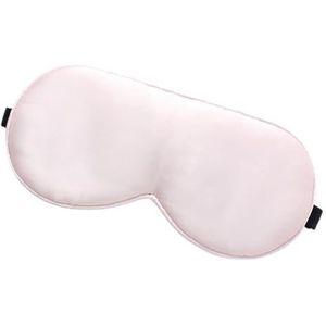 2 stuks zijden slaapmasker echte oogmaskers met verstelbare riem voor slaapblokken licht vermindert gezwollen ogen om te slapen (roze)