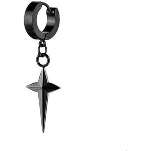 2 stuks/1 paar heren oorbellen roestvrij staal kruis ketting gotische oorsluiting voor vrouwen doorboord sieraden geschenken groothandelsprijzen