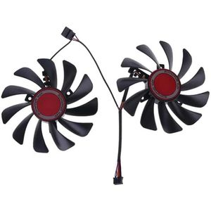 2 stuks 95 mm FDC10U12S9-C CF1010U12S koelventilator, vervanging voor RX580 RX590 grafische kaartkoeler