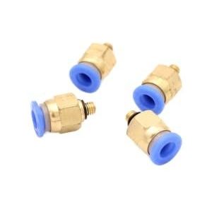 Pneumatische steekschroefverbinding M5 naar 6 mm IQS, 4 stuks push-in persluchtaansluiting, steekaansluiting (M5-6 mm)