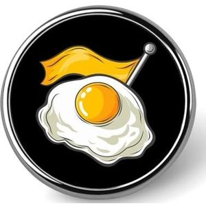 Ontbijtbal Klassieke Midwestern Ronde Broche Pin voor Mannen Vrouwen Aangepaste Badge Knop Kraag Pin voor Jassen Shirts Rugzakken