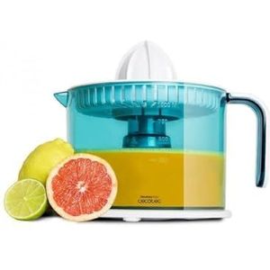 Cecotec ZitrusEasy Basic elektrische oranje juicer, 40 W, 1 liter BPA-vrije trommel, dubbele richting, dubbele kegel, stofkap, blauw/wit (04068)