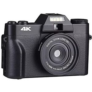 Videocamera Vlogcamera Recorder 16X 48MP Digitale Camera Gezicht Detecteren 4K Selfile Camcorder for Fotografie Groothoek Vlog Video Camera Autofocus webcam(NO TF CARD,NO LENS)