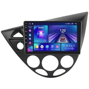 Android autoradio voor Ford Focus Fiesta 1998-2004, 9 inch touchscreen autoradio Autoaccessoires met GPS Bluetooth FM RDS HiFi WiFi(F4 4+64G)