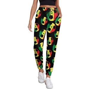 Senegal Voetbal Dames Joggingbroek Running Joggers Broek Casual Broek Elastische Taille Lange Met Zakken