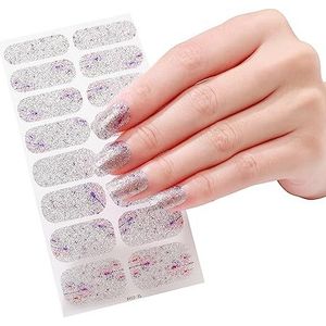 GMBYLBY 16 Strips Polish Sticker Stickers Set voor Lamp 3D Nagels Polish Wraps Mode Art