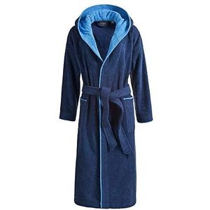 Egeria Cairo 2 Badjas Saunakleed met capuchon voor mannen & vrouwen van Eliwareexclusive met nieuwe maten | Donkerblauw/Atlantisch blauw | Gr. S