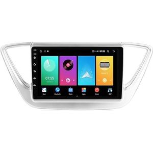 Android 14.0 2 Din Autoradio 9"" Touchscreen Auto Stereo voor Hyundai Solaris 2 Verna Accent 2017-2020-[Ingebouwd CarPlay/Android auto/DSP/GPS]-Support MIC/Stuurbediening/Bluetooth 5.0(A,P2 WIFI 4-Core