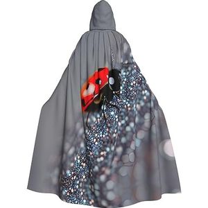 SSIMOO Lieveheersbeestjespatroon oneindig gespikkelde Halloween feestcape voor volwassenen - perfect voor kostuumfeesten en cosplay