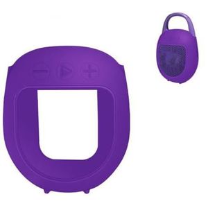 Speaker beschermhoes voor CLIP 5 Siliconen beschermhoes voor CLIP5 Speaker Valbestendig Schokbestendig Soft Shell (paars)