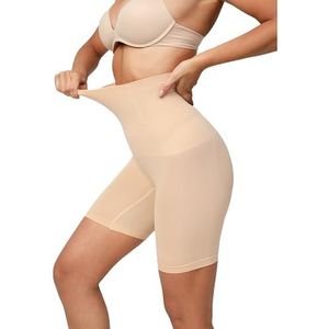 Wonderwear® Shape broek uit Duitsland - buikweg onderbroek dames - korsetbroek sterk vormend - figuurvormend & ademend - hoge taille shapewear leggings (maat XS - XXL), beige, M-L
