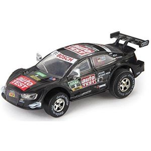 Darda 50384 - Darda Auto Audi RS 5 DTM ""Scheider"", raceauto met verwisselbare terugtrekmotor, voertuig met opwindmotor, terugtrekauto voor racebanen, racewagen voor kinderen vanaf 5 jaar, 8 cm, zwart