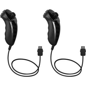 Ankey 2Packs Nunchuck Controller Afstandsbediening Vervanging voor Nintendo Nunchuk Wii Wii U Console