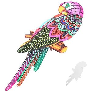 CIYODO Ijzeren Papegaai Muur Opknoping Vogels Metalen Papegaai Kunst Aan De Muur Papegaai Muurornament Metalen Vogel Kunst Aan De Muur Metalen Decor Vogel Decor 3d Decoratieve Muur Binnen