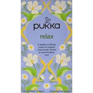 Pukka Bio Relax kruidenthee, 20 zakjes, 40 g, 2 stuks