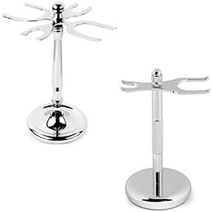 Scheren Razor Stand, Mannen Razor Holder, Beard borstelhouder Shaver Holder, Roestvrij Scheerkwast Stand Scheermes van de veiligheid Rack Brush Scheren Accessoires (L)
