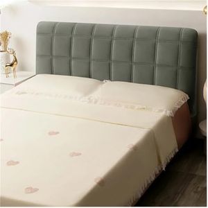 HKYBCF Bedhoofdeinde hoes hoofdeinde hoes hoofdeinde voor tweepersoonsbed verdikte sprei zachte bescherming woondecoratie slaapkamer sprei voor kingsize tweepersoonsbed (kleur: 1-grijs, maat: 230 x 70