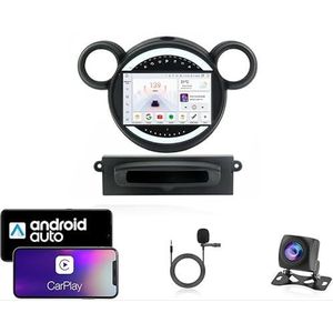 Android 13 Dubbel Din Auto Stereo Touchscreen Auto Stereo Voor BMW Mini 2010-2016 Met Bluetooth GPS Navigatie WiFi FM Radio USB/SWC/Plug en Play Ondersteuning Carplay&Android Auto(4 Core Wifi 1G+32G)