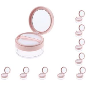 10 Set Lege Losse Poeder Case Blush Opslag Container Talkpoeder Jar 20g Roze
