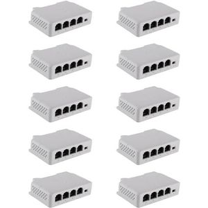 Goufride 1 tot 3 Port PoE Extender Passieve Cascadable IEEE802.3Af voor IP-poort Transmissie Extender voor POE Schakelaar NVR IP (10 stuks)